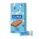 LUNA Bar Chocolatey Dipped Coconut Flavor Gluten Free Snack Bars, Non-GMO Protein Bars