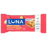 LUNA Berry Bars Strawberry Banana Flavor Gluten Free Snack Bars, Non-GMO Protein Bars