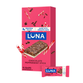 LUNA Bar Chocolate Peppermint Stick Flavor Gluten Free Snack Bars, Non-GMO Protein Bars