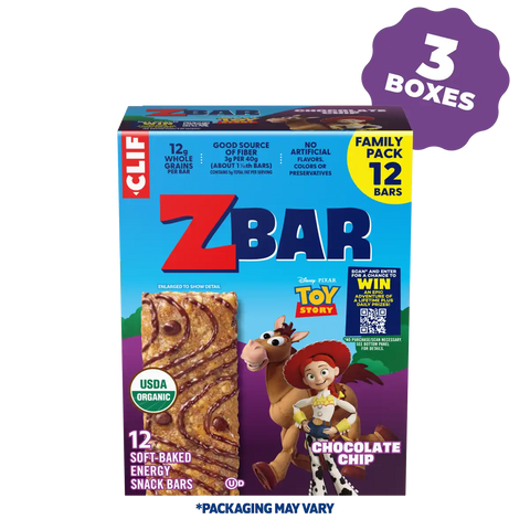 Zbar Chocolate Chip Soft-Baked Energy Snack Bars, Organic Granola Bars