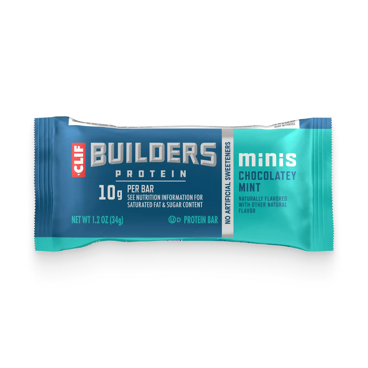 CLIF BUILDERS Minis Chocolatey Mint Plant Based Protein Bars