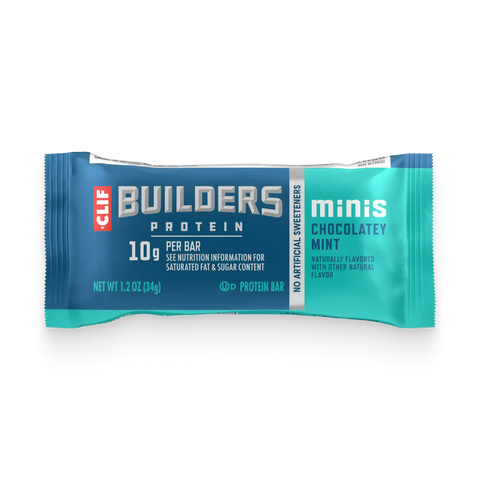 CLIF BUILDERS Minis Chocolatey Mint Plant Based Protein Bars