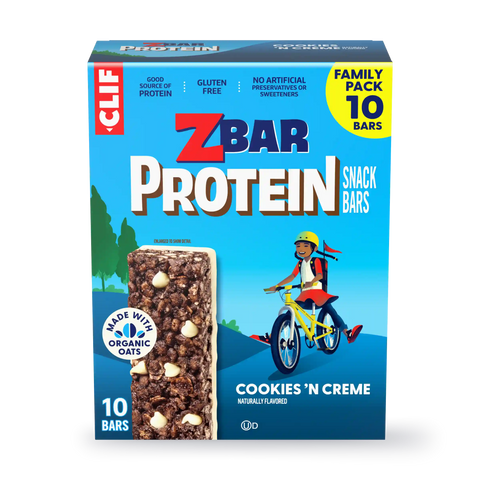 Zbar Protein Cookies 'N Creme Crispy Snack Bars, Gluten Free Protein Bars