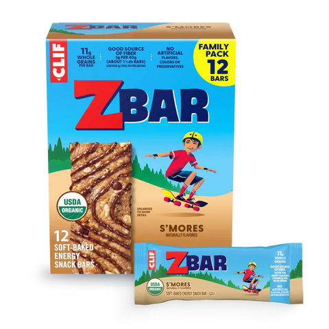 Zbar S'mores Soft-Baked Energy Snack Bars, Organic Granola Bars
