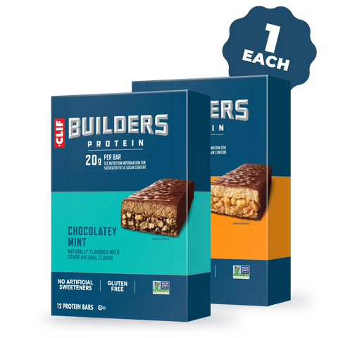 CLIF BUILDERS Chocolatey Peanut Butter Plant Based Protein Bars