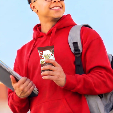 CLIF HIGH PROTEIN Cinnamon French Toast Protein Snack Bars, 4 Bars