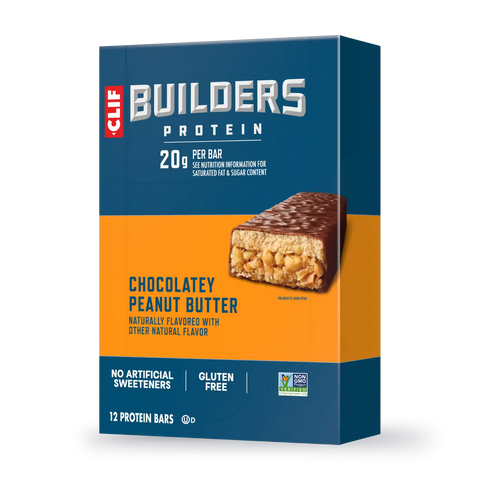 CLIF BUILDERS Chocolatey Peanut Butter Plant Based Protein Bars