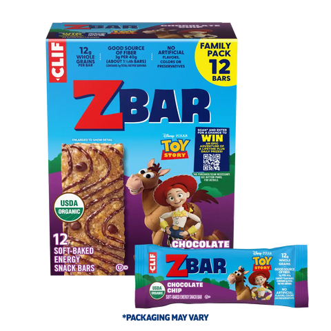 Zbar Chocolate Chip Soft-Baked Energy Snack Bars, Organic Granola Bars