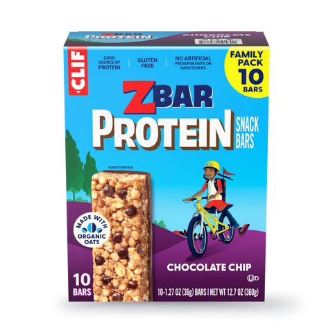 Zbar Protein Chocolate Chip Crispy Snack Bars, Gluten Free Protein Bars