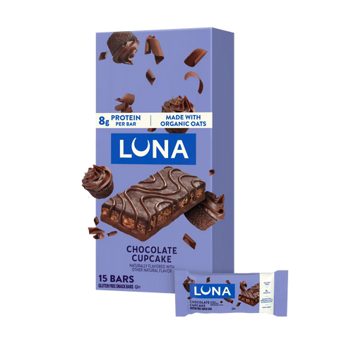 LUNA Bar Chocolate Cupcake Flavor Gluten Free Snack Bar