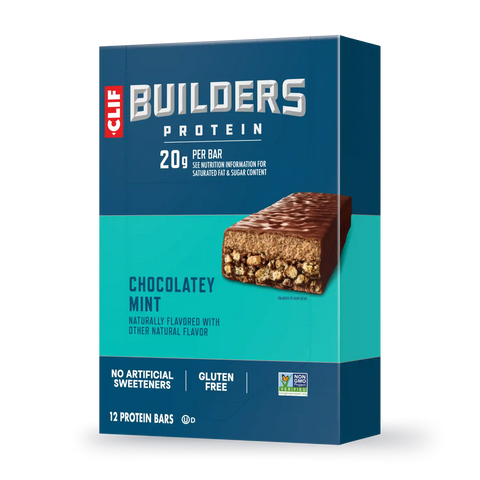 CLIF BUILDERS Chocolatey Mint Plant Based Protein Bars