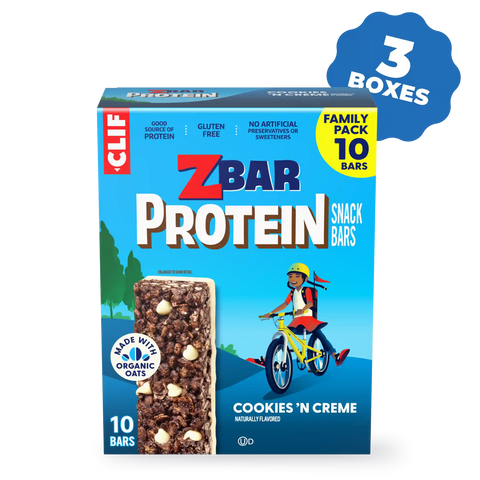 Zbar Protein Cookies 'N Creme Crispy Snack Bars, Gluten Free Protein Bars