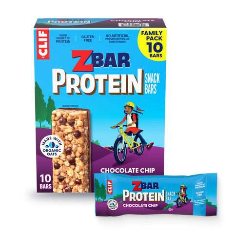 Zbar Protein Chocolate Chip Crispy Snack Bars, Gluten Free Protein Bars