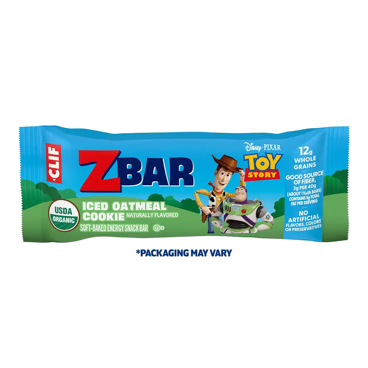 Zbar Iced Oatmeal Cookie Soft-Baked Energy Snack Bars, Organic Granola Bars
