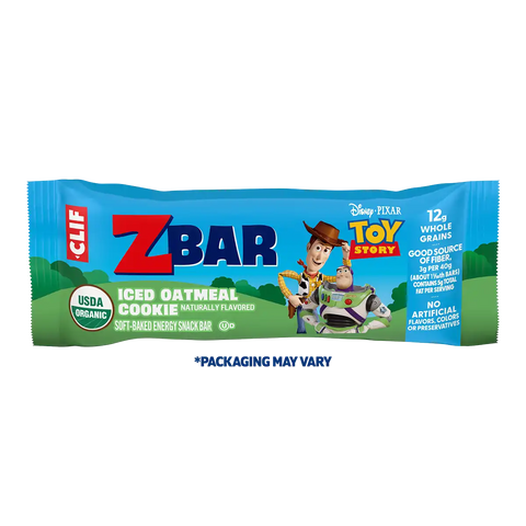 Zbar Iced Oatmeal Cookie Soft-Baked Energy Snack Bars, Organic Granola Bars