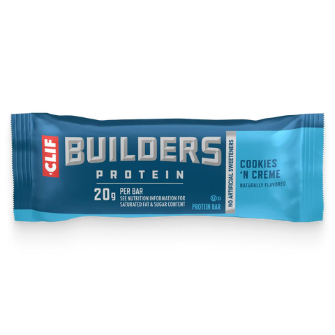 CLIF BUILDERS Cookies 'N Creme Flavor Plant Based Protein Bars