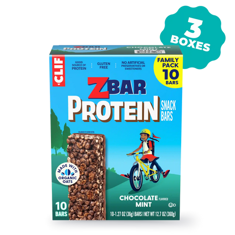 Zbar Protein Chocolate Flavored Mint Crispy Snack Bars, Gluten Free Protein Bars