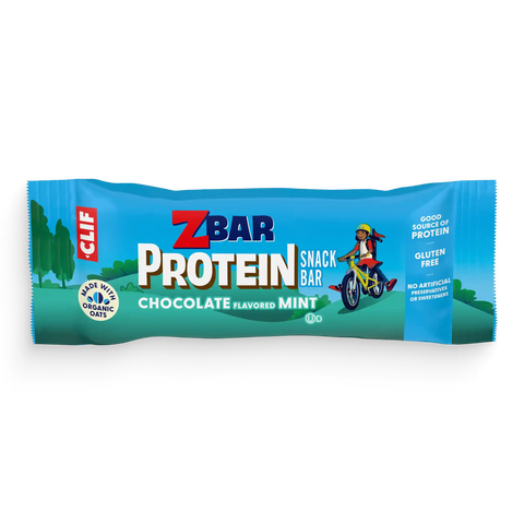 Zbar Protein Chocolate Flavored Mint Crispy Snack Bars, Gluten Free Protein Bars