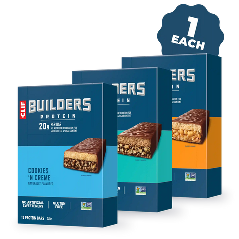 CLIF BUILDERS Protein Bar Bulk Variety Pack, 36 Bars