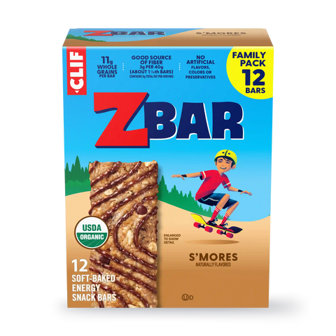 Zbar S'mores Soft-Baked Energy Snack Bars, Organic Granola Bars